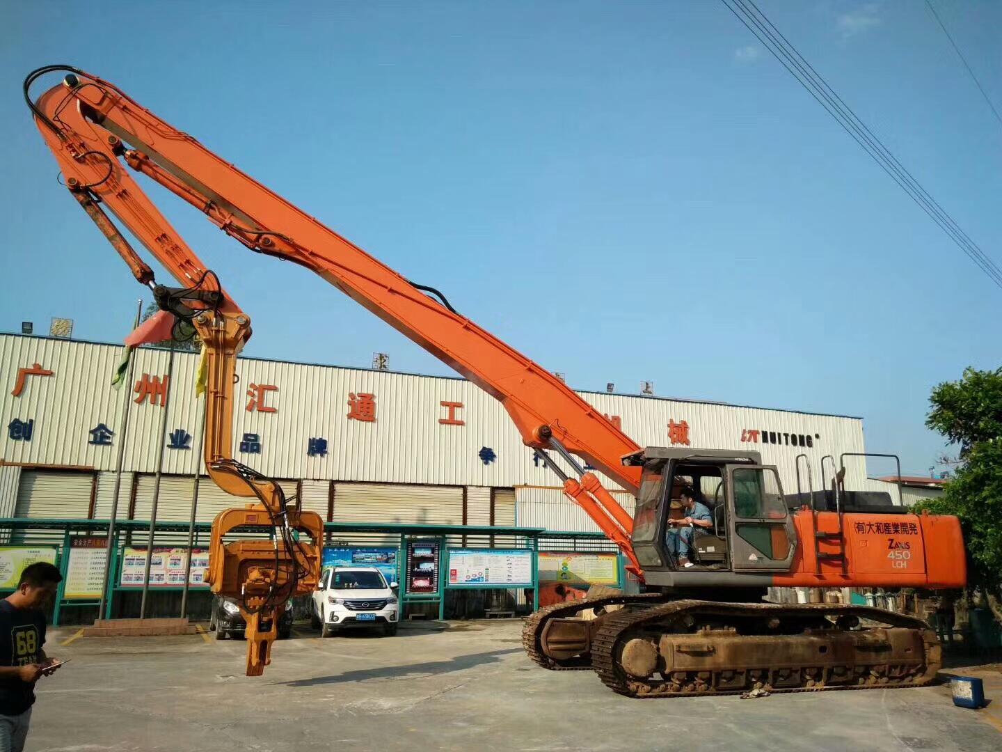 挖掘機(jī)打樁臂、打樁臂、打樁錘、挖掘機(jī)打樁臂廠家