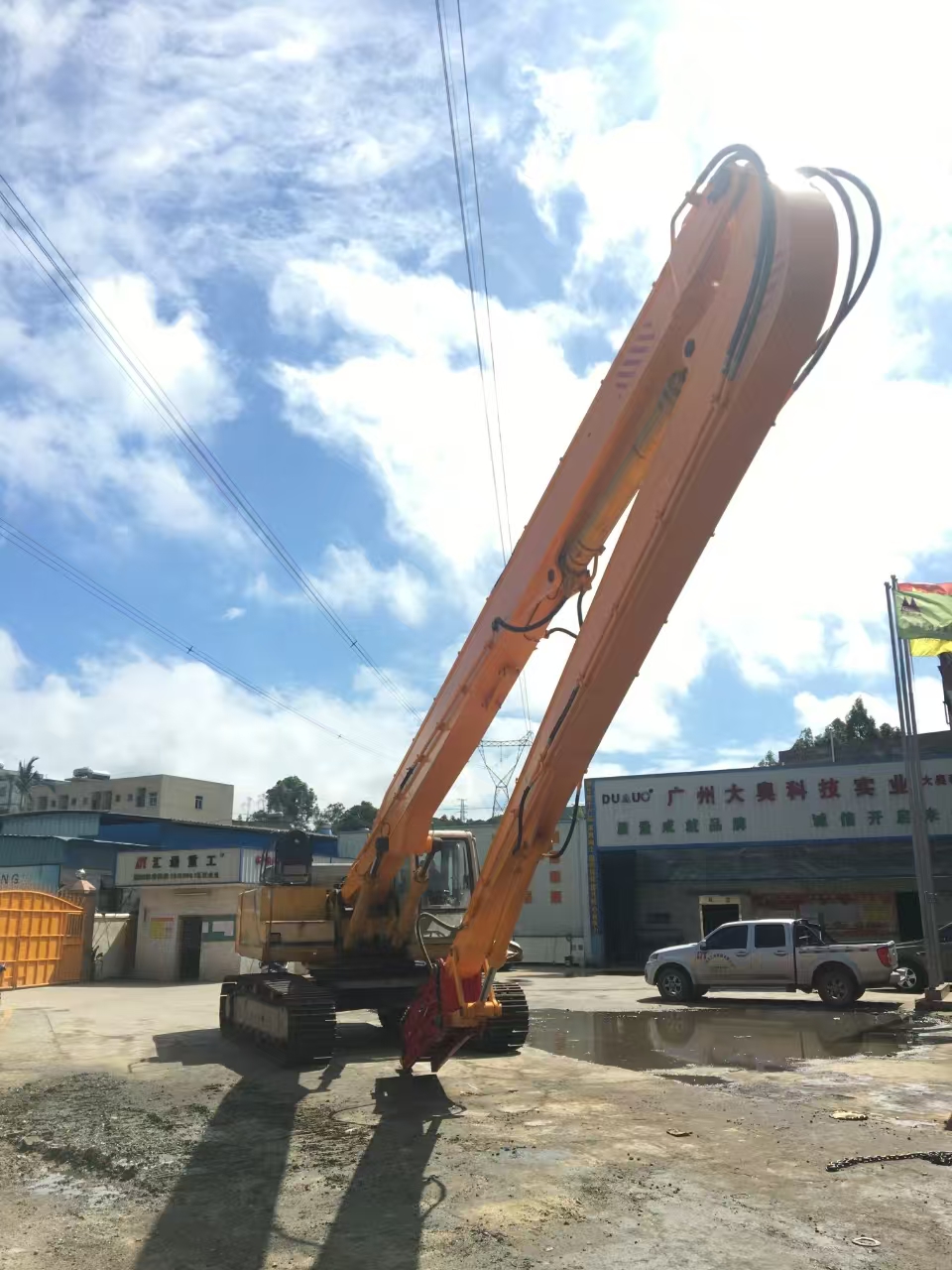 挖掘機(jī)打樁臂、打樁臂、打樁錘、挖掘機(jī)打樁臂廠家